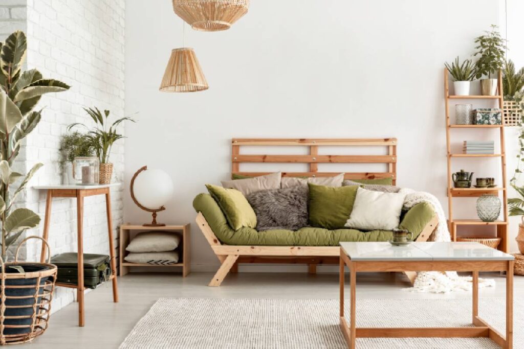 Living room painted with lots of natural and neutral colors at Phillips Paint & Decorating Center near Lancaster, PA